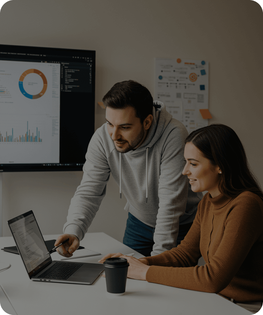 Knowledge graph visualization showing connected research data and insights